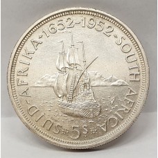 SOUTH AFRICA 1960 . FIVE 5 SHILLINGS . aGEM